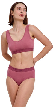 Dwupak biustonosza z gorsetem Falke Daily Comfort – czerwony