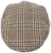 Płaski kaszkiet Dents Stanwick Tweed - brązowy