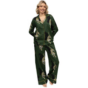 cyberjammies-olive-leopard-print-long-sleeve-wide-leg-pyjama-set---greengold-34514450