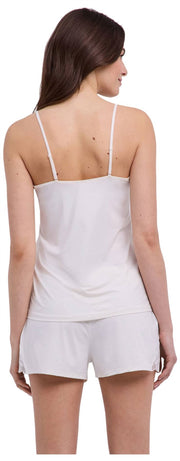 Top na ramiączkach Falke Delicate Touch - kość słoniowa