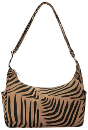 Torba na ramię Hindbag Emile z wieloma kieszeniami - Cinnamon Tiger Brown