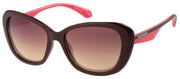 Superdry Oversizezed Butterfly Okulary - czerwone