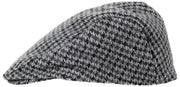 Płaski kaszkiet Dents Blashford Tweed - węgiel drzewny