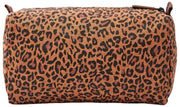 Roka Mayfair Mała kosmetyczka z bawełnianego płótna - Mini Leopard Brown