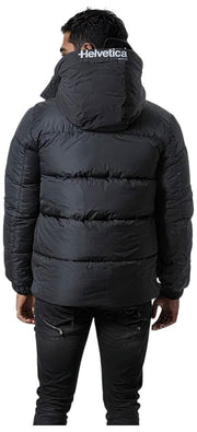 Helvetica Mountain Pioneers Kurtka parka z kapturem Barnes - czarna