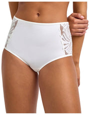 Majtki Falke Delicate Touch ze średnim stanem - kość słoniowa