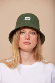 Hindbag Bob Bucket Hat - oliwkowy