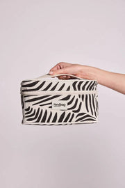 Hindbag Gaspard Kosmetyczka - Kremowa Zebra
