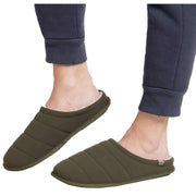 isotoner-sport-quilted-mule-slippers---khaki-green-34523511