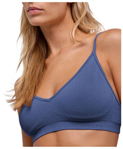 Bezszwowy biustonosz z gorsetem Falke Daily – Captain Blue