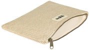 Torebka na ramię Ema Woven Medium Zapinana na zamek - Nude Beige