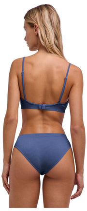 Bezszwowy biustonosz z gorsetem Falke Daily – Captain Blue