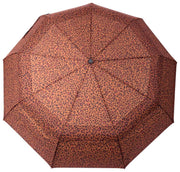 Roka Waterloo Parasolka z nylonu pochodzącego z recyklingu – Mini Leopard Brown