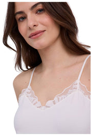 Top na ramiączkach Falke Delicate Touch - kość słoniowa
