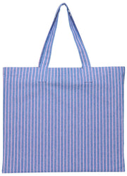 Torba materiałowa Superdry & Co Oxford Stripe – Broker granat/różowy pasek