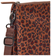 Roka Carnaby XL Torba na ramię z płótna pochodzącego z recyklingu - Mini Leopard Brown