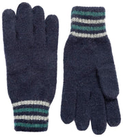 Rękawiczki Dents Salcombe Rib Knit - granatowe