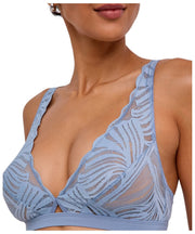 Bralette Falke Delikatny Dotyk Trójkątny - Niebieska Stal