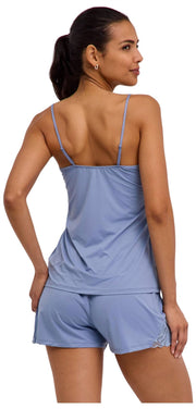 Top na ramiączkach Falke Delicate Touch - niebieska stal