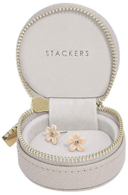 Podróżne pudełko na biżuterię Stackers Oyster - ciemnoszary