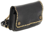 Torba na ramię Campomaggi Gloria Pochette Stud - czarna