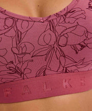 Dwupak biustonosza z gorsetem Falke Daily Comfort Print – czerwony