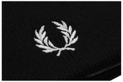 Czapka z wełny merynosów Fred Perry Classic - czarna/śnieżna
