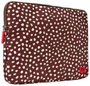 Etui na laptopa Roka Brick Lane z płótna pochodzącego z recyklingu - brązowe plamy