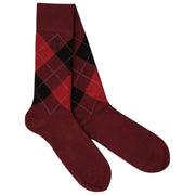 Zestaw 3 par skarpet London Sock Company Balmoral Argyle - czerwony/zielony/niebieski
