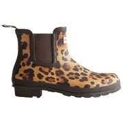 Buty Hunter Original Leopard Chelsea - beżowy/czekoladowy brąz