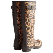 Kalosze Hunter Original Tall Leopard - beżowy/czekoladowy brąz
