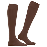 Podkolanówki Falke Cotton Touch - brąz cappuccino