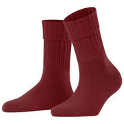 Skarpetki Falke Strigggings Rib Boot – Henna Red
