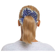 Scrunchie wiosenne Moon Nude - niebieski/biały/zielony