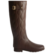 Wysokie kalosze Hunter Original Tall Refined Onion Quilt - brązowe