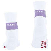 Falke RU Kompresyjne stabilizujące skarpety do biegania - Woolwhite/Lilac