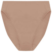 Bawełniane majtki z wysokim stanem Natori Bliss Bare - Buff Tan
