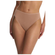 Bawełniane majtki z wysokim stanem Natori Bliss Bare - Buff Tan
