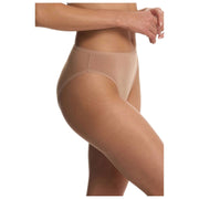 Bawełniane majtki z wysokim stanem Natori Bliss Bare - Buff Tan