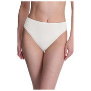 Wysokie figi Natori Bliss Bare Cotton - kość słoniowa
