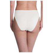 Wysokie figi Natori Bliss Bare Cotton - kość słoniowa