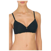 Biustonosz z fiszbinami Natori Bliss Perfection Contour - czarny