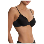 Bezszwowy biustonosz T-shirt Natori EverFit - czarny