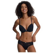 Skarlett Blue Captivate Koronkowe figi od bikini - czarne