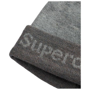 Superdry & Co Athletic Essentials Logo Knit Czapka Beanie - Glacier Marl Grey
