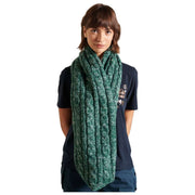 Superdry & Co Tweed Cable Snood - Boston Green
