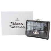 Torebka Vivienne Westwood z wytłoczonym wzorem Croc i małą ramką - czarna