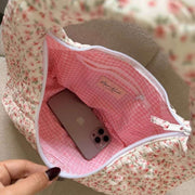 Moon Nude Peony Hoop Bag - Różowy/Biały