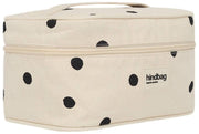 Hindbag Gaspard Vanity Bag - złamana biel w kropki