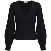 falke-glitter-merino-v-neck-sweater---black-34311496
